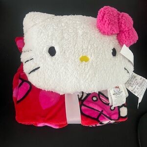 Hello Kitty, blanket and small pillow